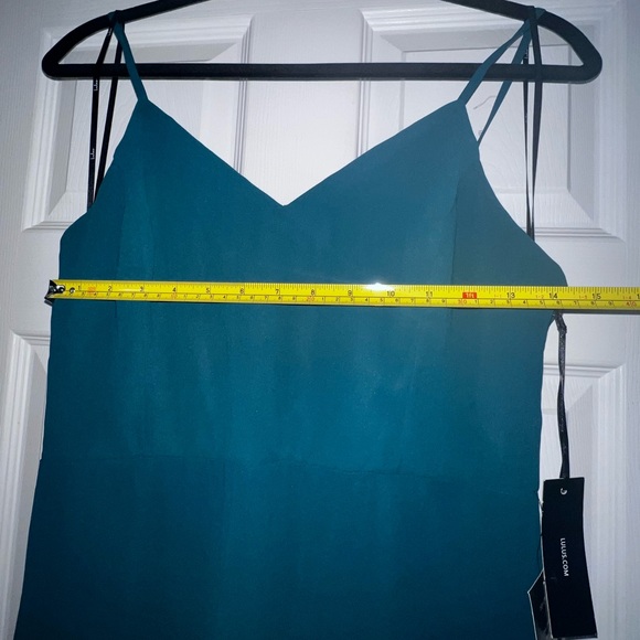 🎁🎀🌟 Lulu’s Green Forest Long Dress Size XL  Party, Wedding Guest Dress - Picture 4 of 7